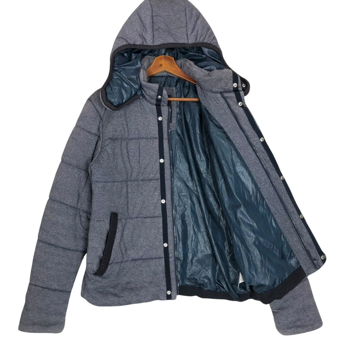 Billabong Vintage Billabong Puffer Jacket Hoodie Button Up Surf Style Size US M / EU 48-50 / 2 - 9 Thumbnail
