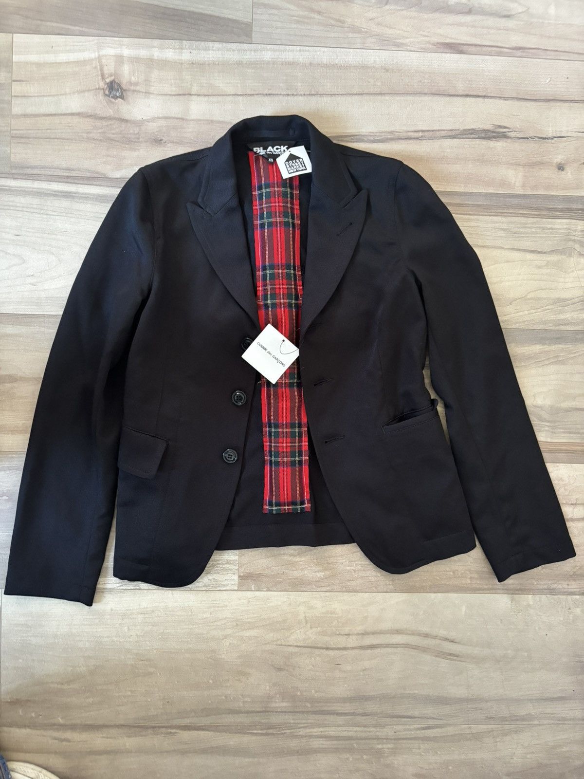 Comme des Garcons Black BLACK COMME de GARCONS blazer with puff cross patch Size 34S - 1 Thumbnail