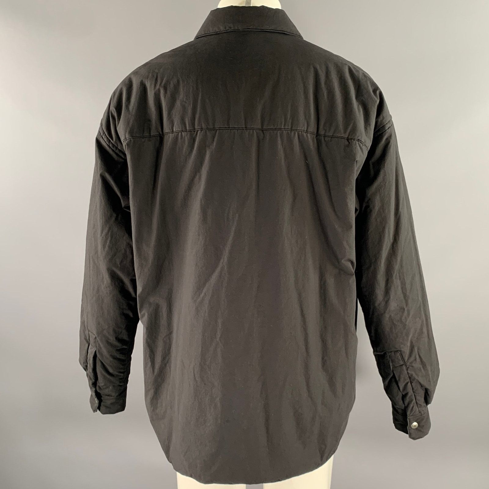 John Elliott JOHN ELLIOTT Black Cotton Shirt Jacket (Size M) Size US M / EU 48-50 / 2 - 4 Thumbnail