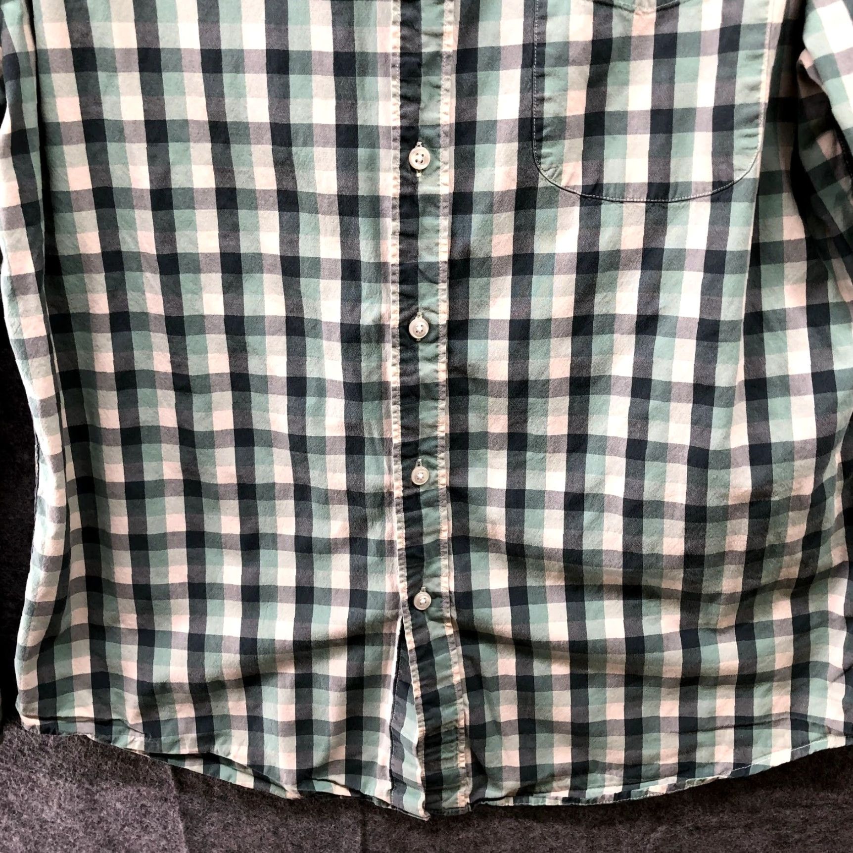 J.Crew J. Crew Long Sleeve Button-Down Shirt Mens L Green Plaid Secret Wash Classic Shirt Men L Green Plaid Secret Wash Shirting Classic Size US L / EU 52-54 / 3 - 4 Thumbnail
