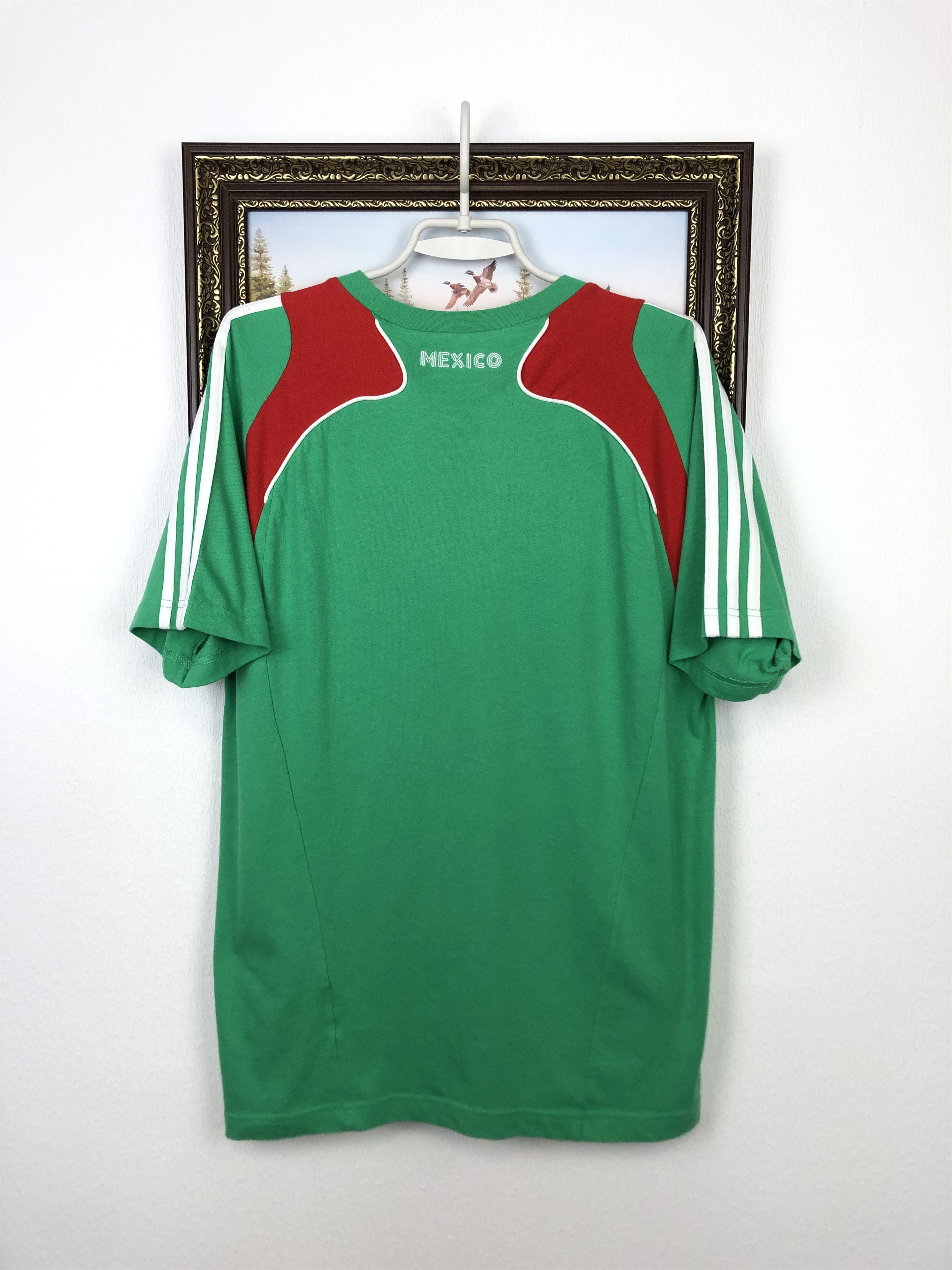 Adidas × Vintage Vintage Adidas Mexico Football Shirt Soccer Train Tee Rare Size US M / EU 48-50 / 2 - 7 Thumbnail