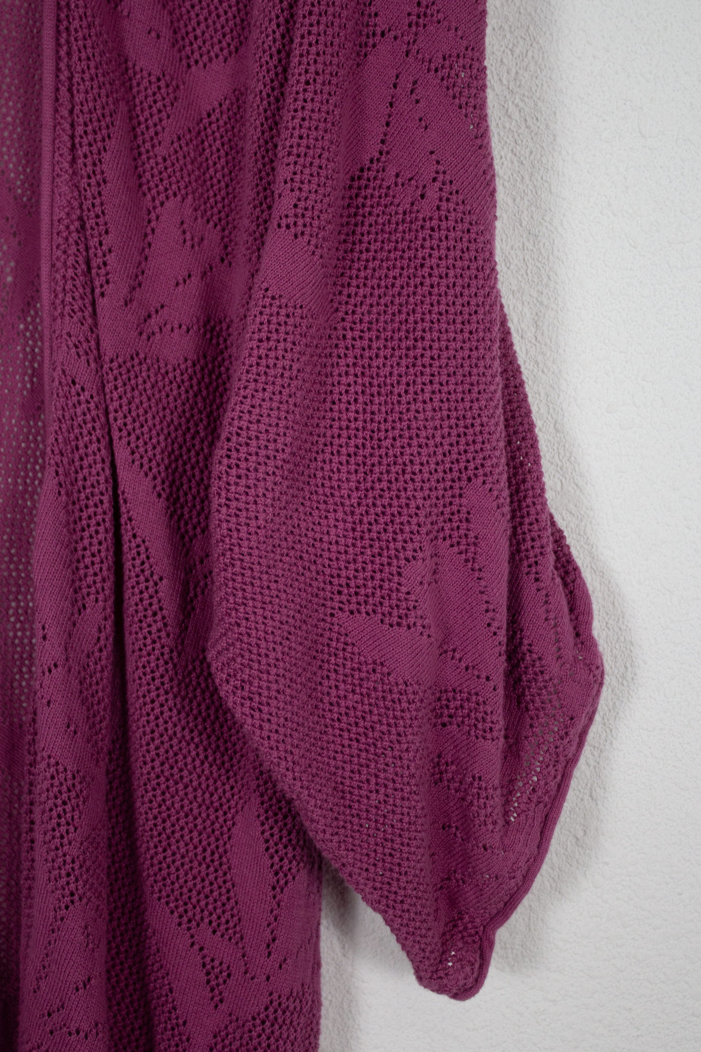 Japanese Brand × Vintage Gudrun Sjoden Avant Garde Cotton Kimono Mesh Cardigan y2k NZ Size M / US 6-8 / IT 42-44 - 3 Thumbnail