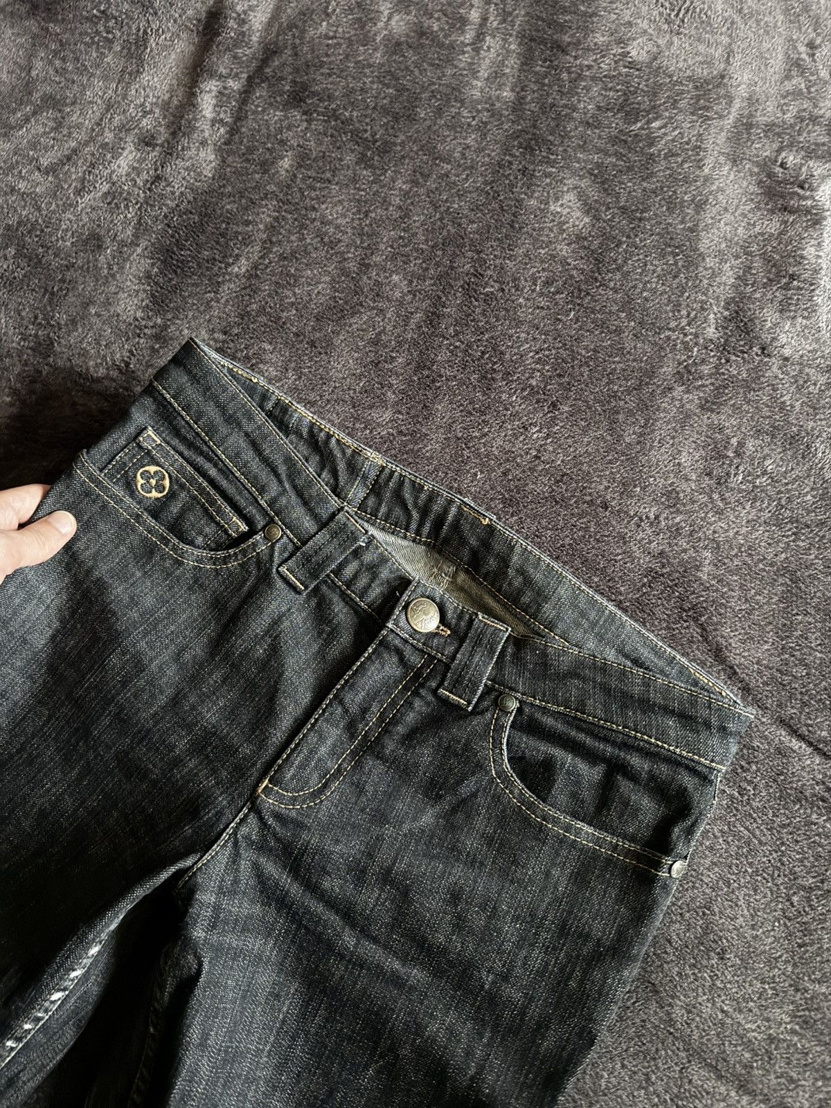 Louis Vuitton Louis Vuitton vintage zip jeans pants Size 26" / US 2 / IT 38 - 5 Thumbnail