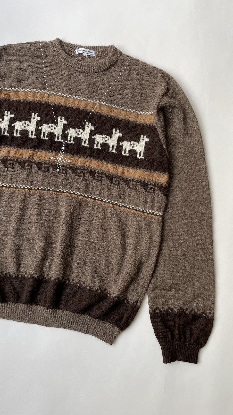 Comme des Garcons A/W 08 Crystal Chain Nordic Sweater Size US L / EU 52-54 / 3 - 8 Thumbnail