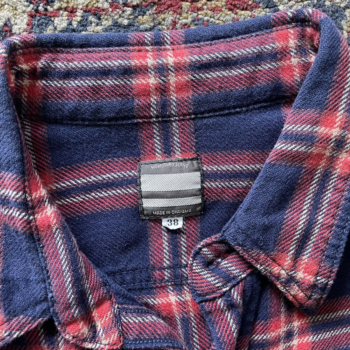 Japanese Brand Momotaro Japan medium-weight flannel shirt blue size 38 Size US S / EU 44-46 / 1 - 4 Thumbnail