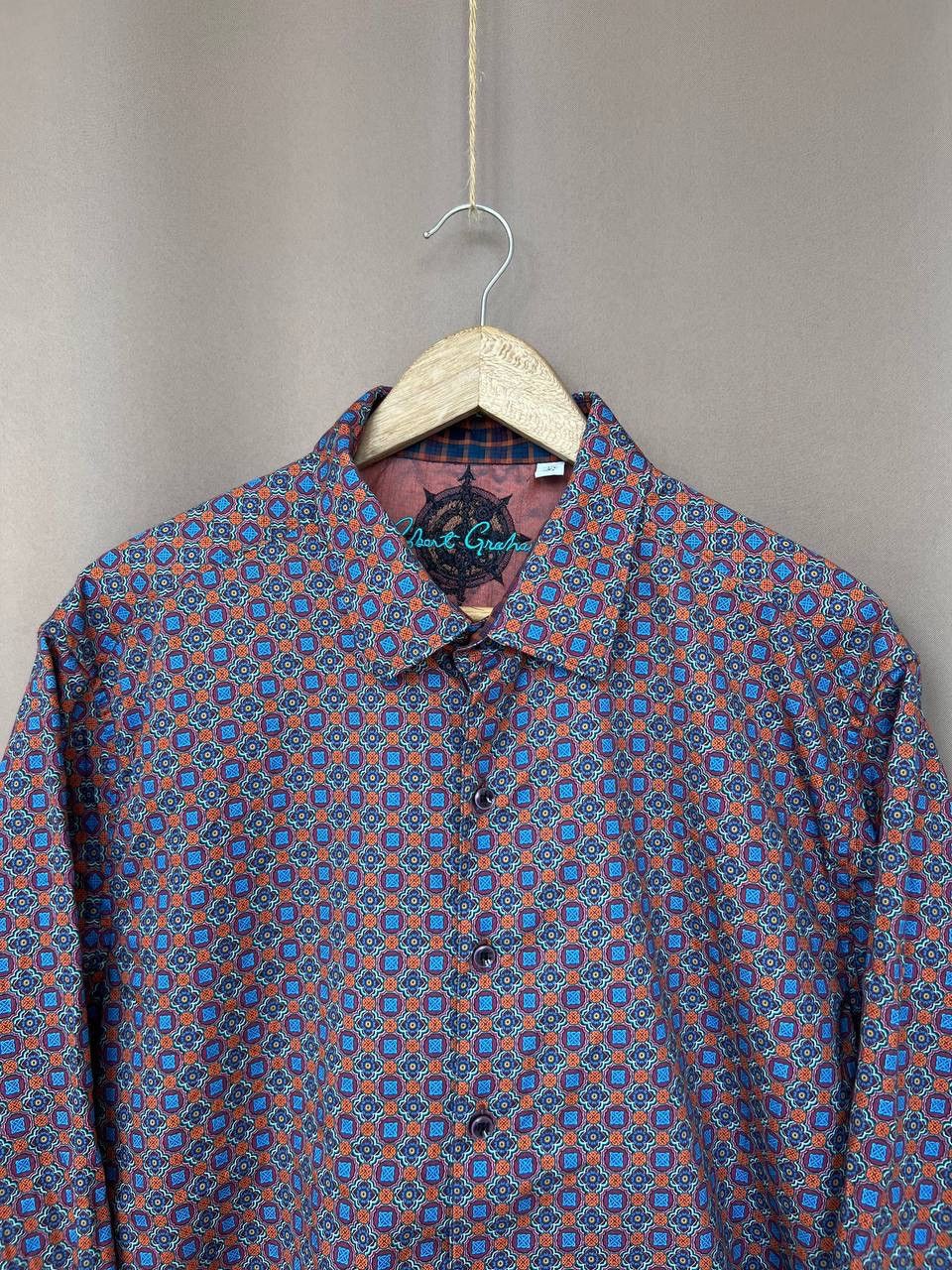 Robert Graham Robert Graham Button Up Shirt Mens Size XXL Brown Geometric Size US XXL / EU 58 / 5 - 2 Thumbnail