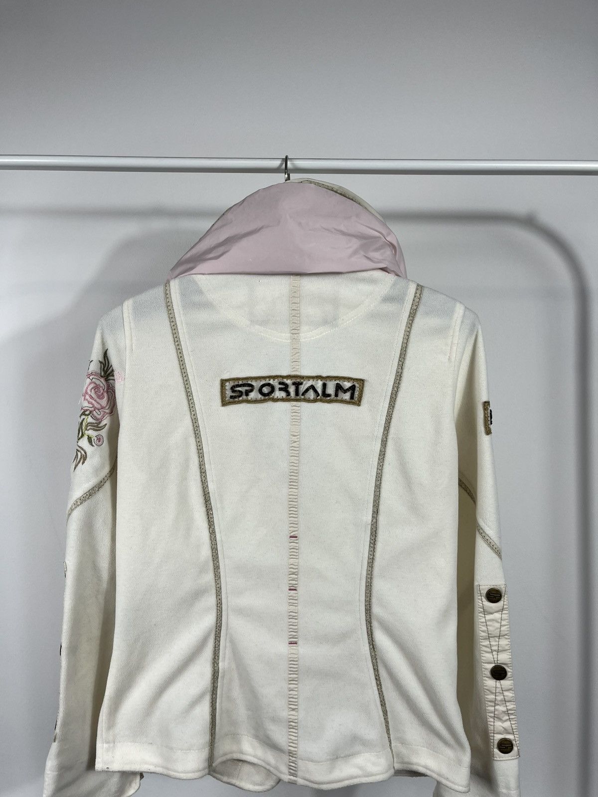 Sportalm Kitzbuhel Sportalm Cream Hooded Jacket With Embroidery Size 36 Size S / US 4 / IT 40 - 13 Thumbnail