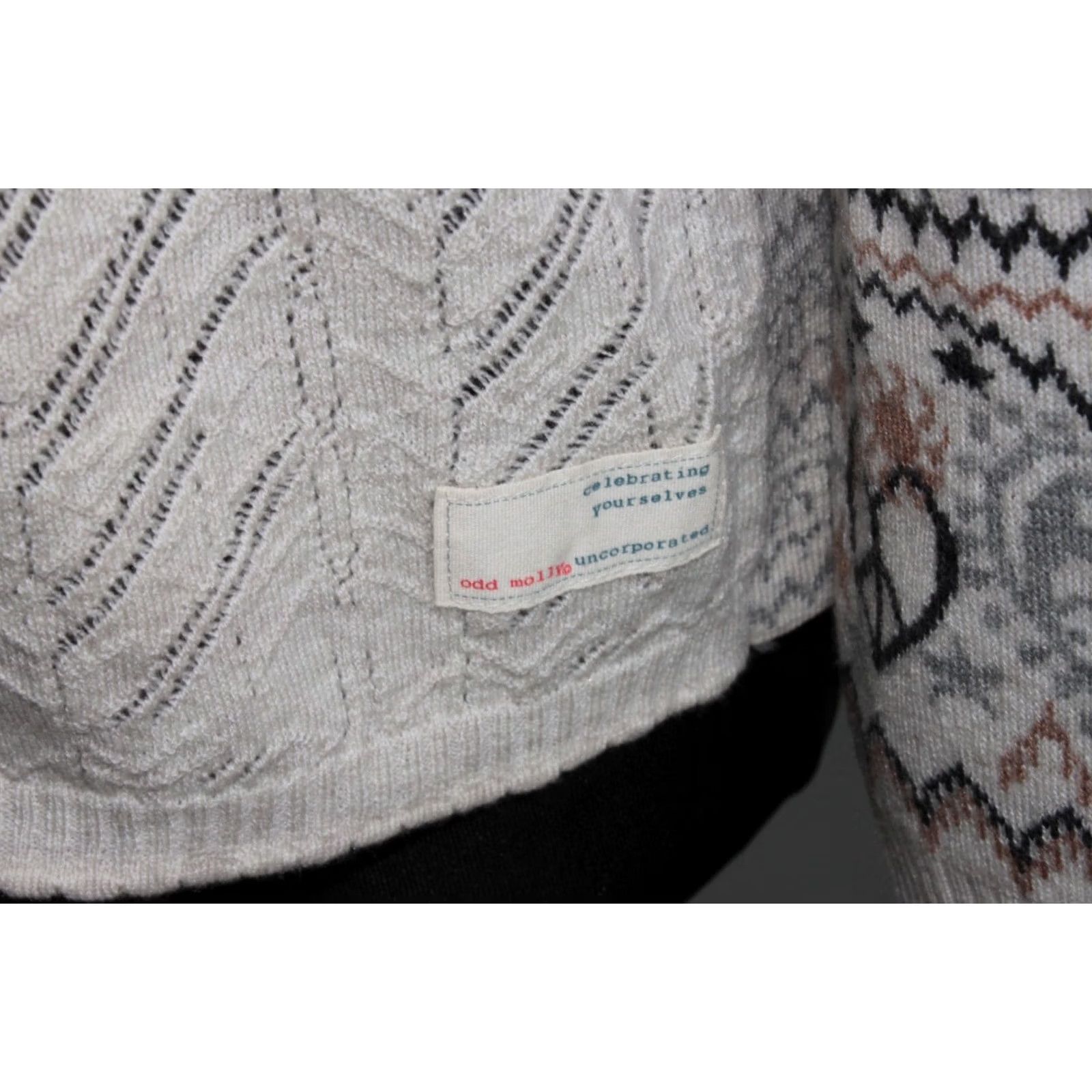 Vintage Odd Molly Jumper Womens Crew Neck Pullover Multicoloured Size 1 S 60 cm length 55 cm armpit to armpit 77 cm sleeve Womens Size XS / US 0-2 / IT 36-38 - 3 Thumbnail