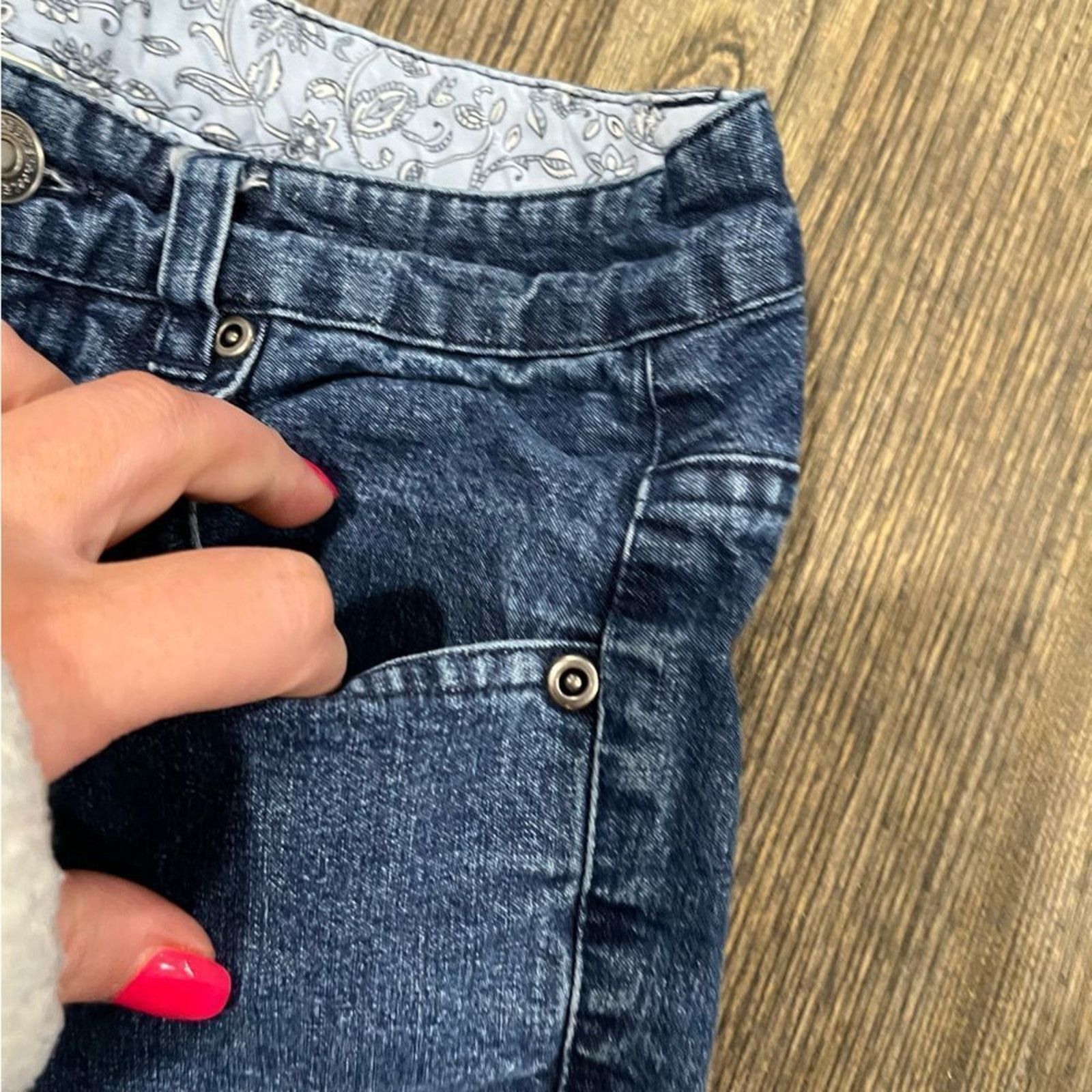 Vintage Appleseed’s Petites Straight Leg Jeans Denim Mid Rise Sz 6P Size 28" / US 6 / IT 42 - 5 Thumbnail