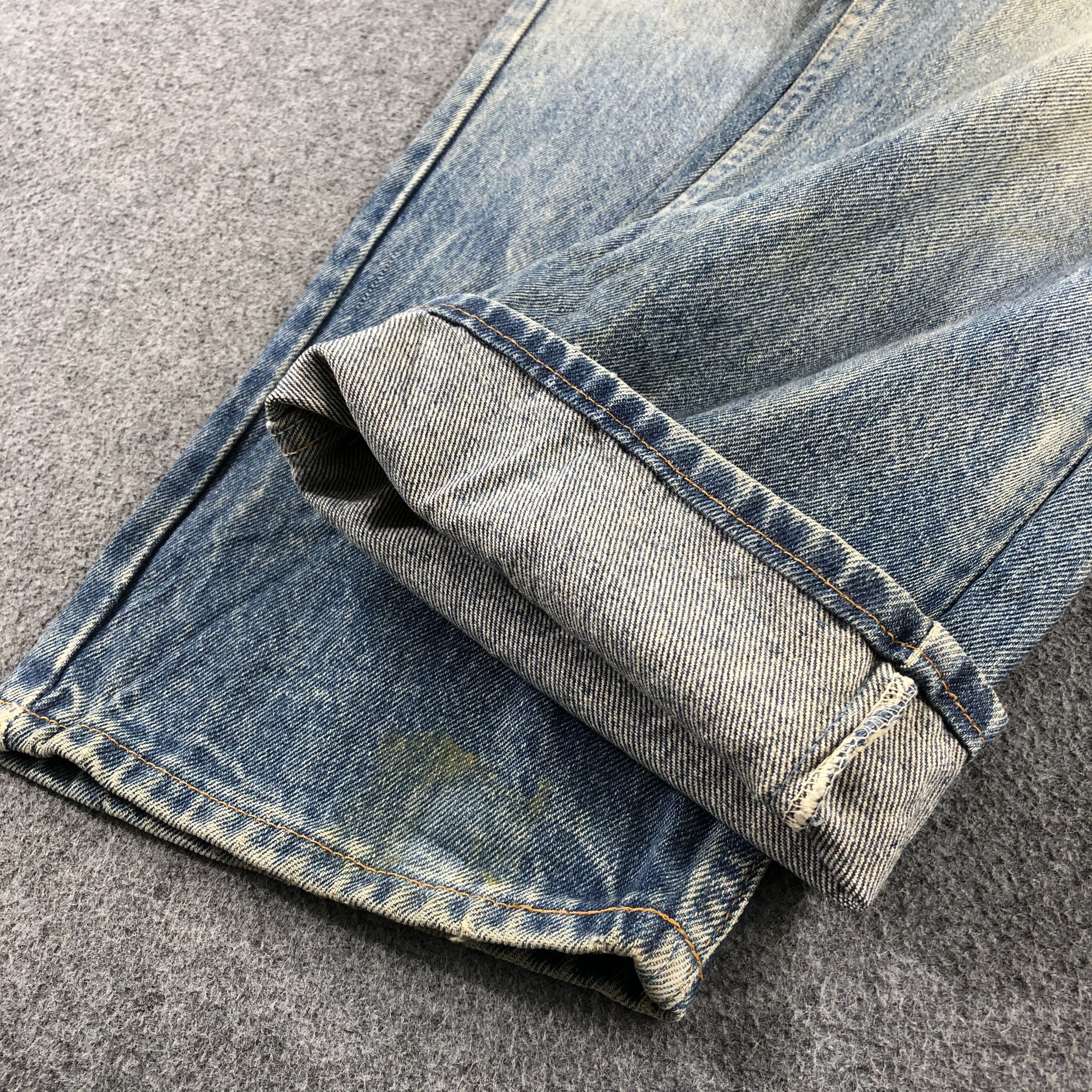 Levi's 80s Vintage Blue Wash Levis 535 Jeans-J2612 Size US 35 - 5 Thumbnail