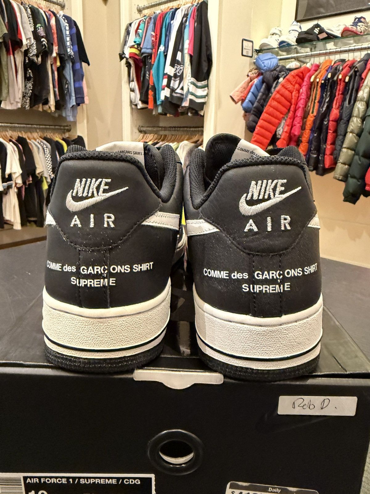 Nike × Supreme Nike Air Force 1 Low ‘Supreme X CDG’ Size US 10 / EU 43 - 3 Thumbnail