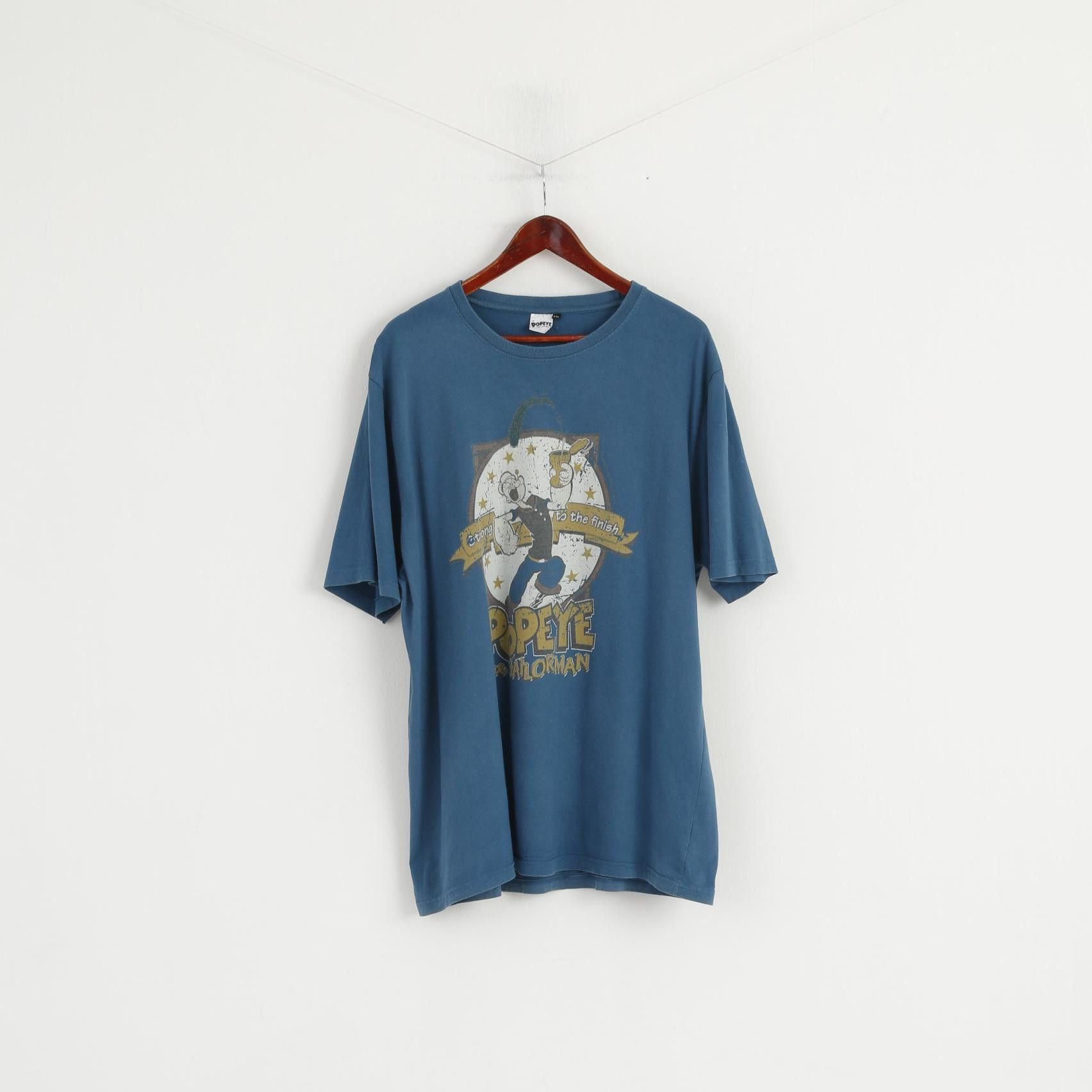 George George Men XXL T-Shirt Sea Green Popeye The Sailor 6249 Size US XXL / EU 58 / 5 - 2 Thumbnail