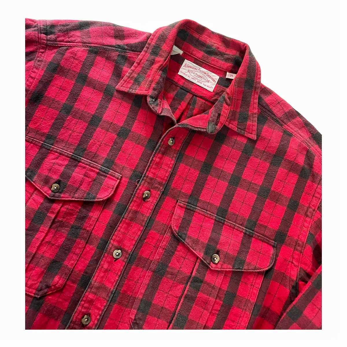 Filson Vintage Cc Filson Co Flannel Shirt Alaskan Guide Shirt Red Size US M / EU 48-50 / 2 - 3 Thumbnail