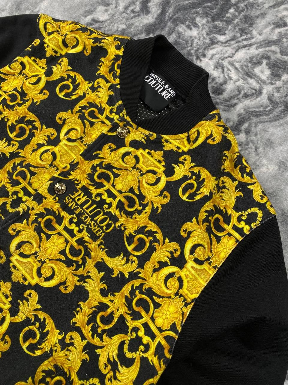 Versace Versace Jeans Couture Baroque Print Full Zip Sweatshirt Size US M / EU 48-50 / 2 - 3 Thumbnail