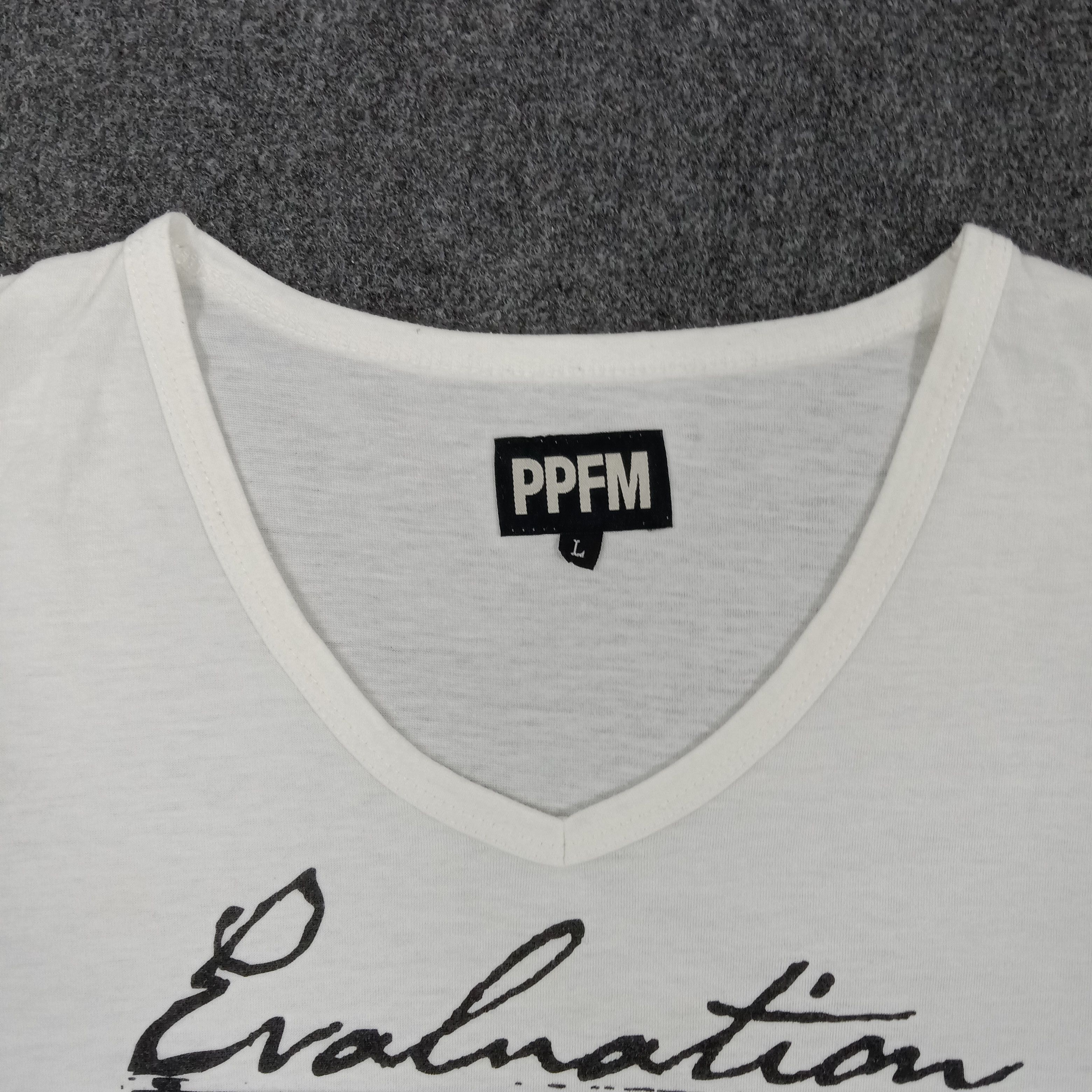 Japanese Brand × PPFM × Vintage PPFM Rock Japan Brand 3q V Neck Tshirt Size US M / EU 48-50 / 2 - 3 Thumbnail