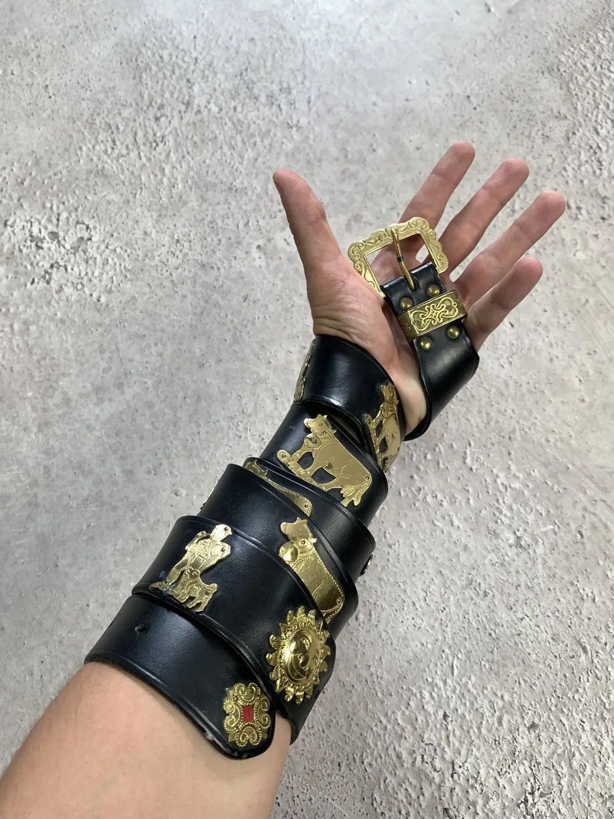 Hysteric Glamour × Japanese Brand Vintage Belts Y2K Rhinestones Punk leather belt Japanese Size ONE SIZE - 2 Thumbnail