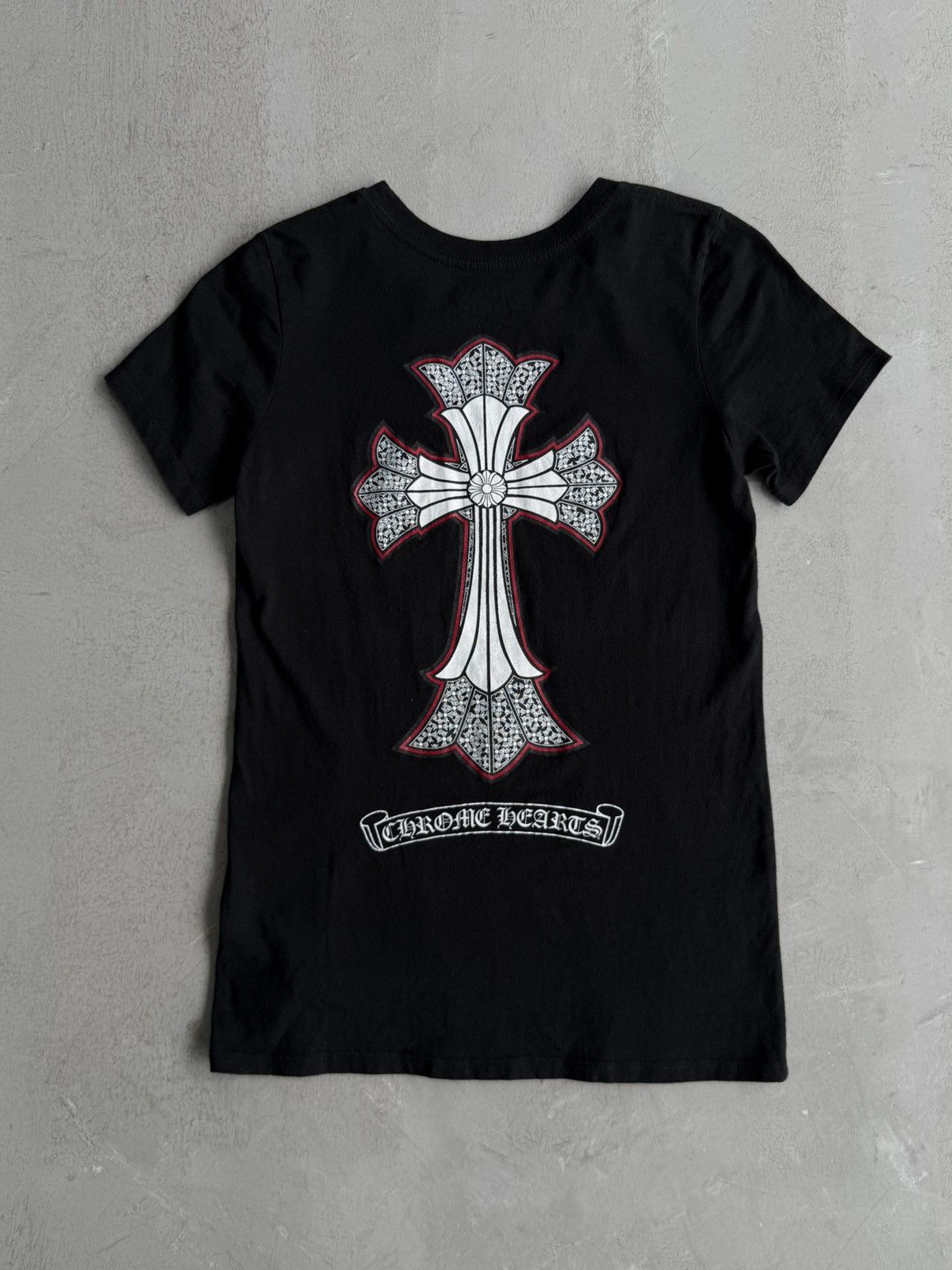 Chrome Hearts Rare 2000s - Double Cross Womens Tee Size M / US 6-8 / IT 42-44 - 1 Thumbnail