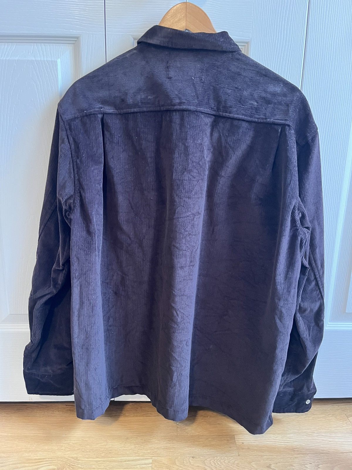 James Coward WORKSHOP SHIRT - DARK BROWN COTTON CORDUROY Size US L / EU 52-54 / 3 - 4 Thumbnail