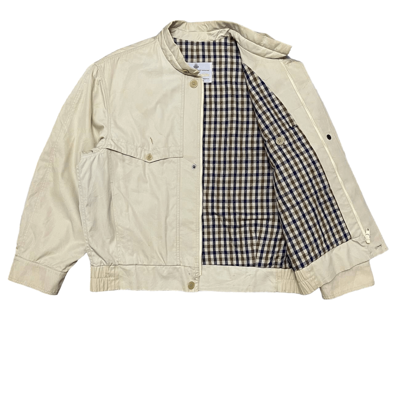 image of Aquascutum London Checked Jacket Made In England, Men's (Size Large)