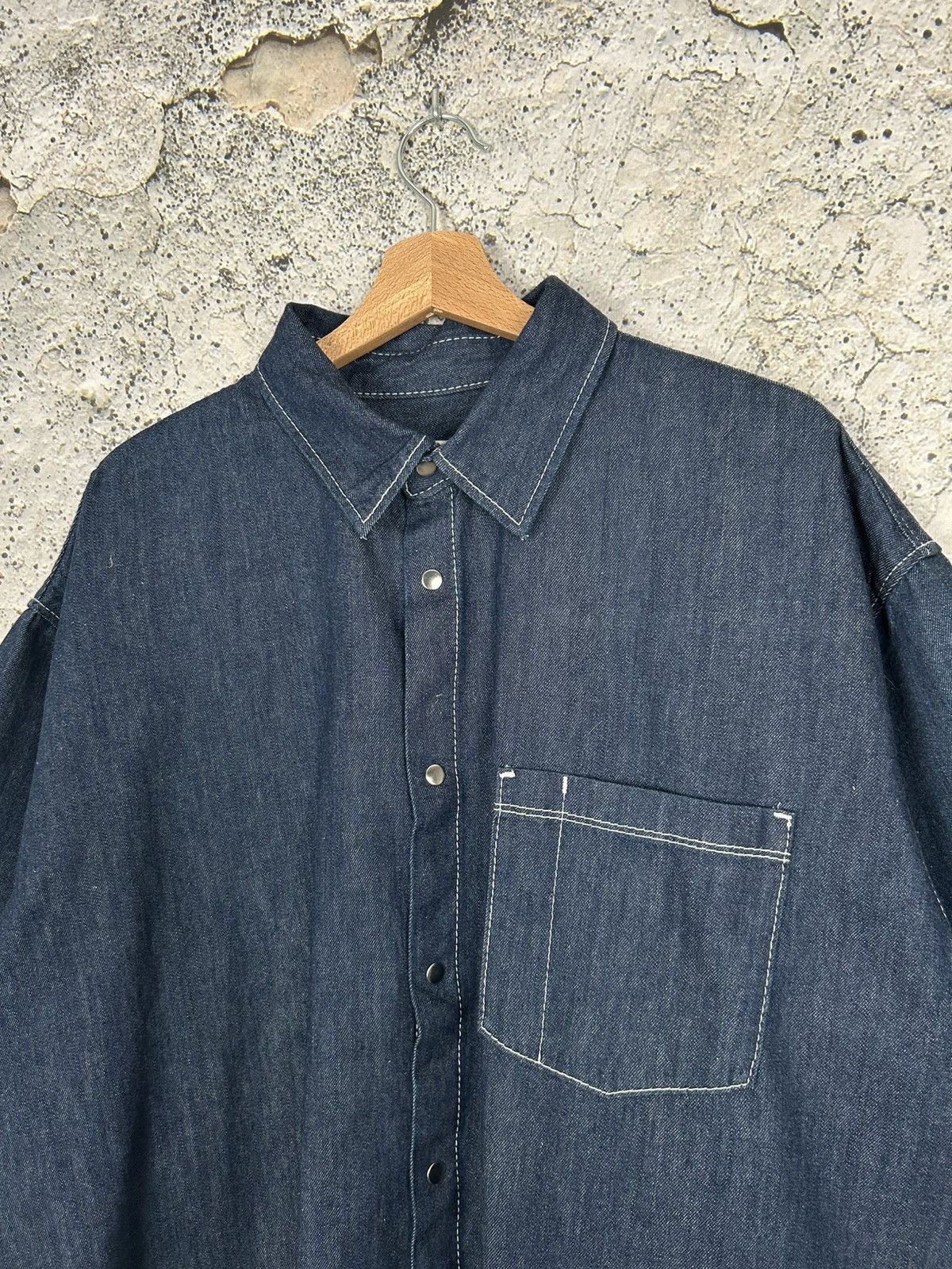 Weekday Weekday Griffith Denim Oversized Shirt Raw Jeans Skate Baggy Size US L / EU 52-54 / 3 - 3 Thumbnail