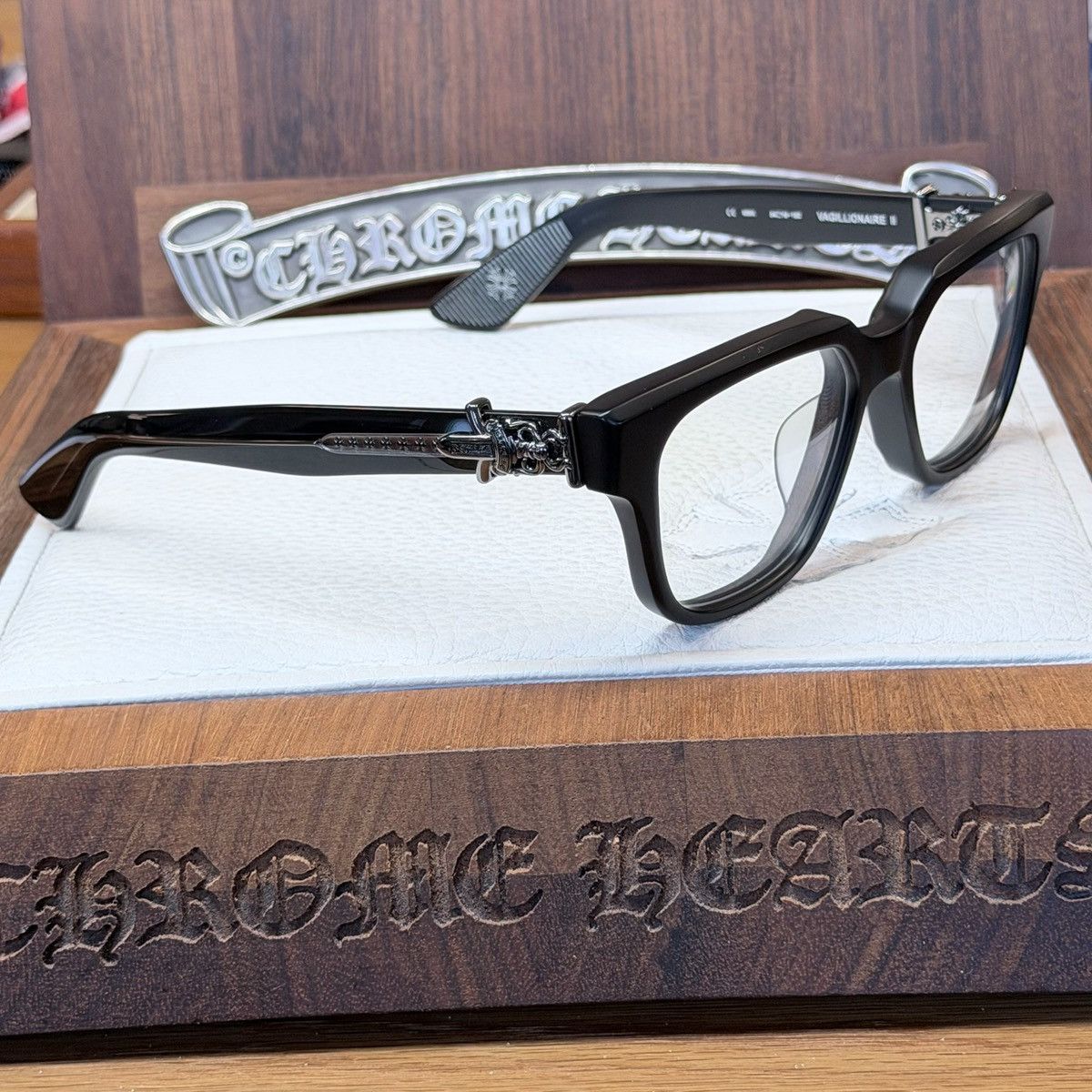 Chrome Hearts Chrome Hearts VAGILLIONAIRE ll glasses Size ONE SIZE - 6 Thumbnail