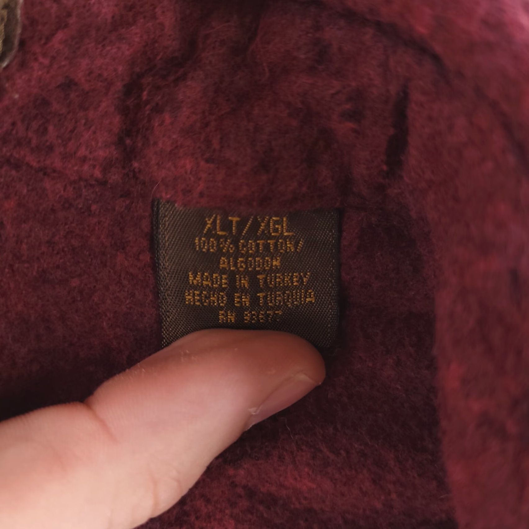 Vintage VINTAGE St. John's Bay Shirt Mens XLT Red Flannel Button-Up Long Sleeve Chamois Cloth Thick Solid Modern Comfort Mens Size US XL / EU 56 / 4 - 5 Thumbnail