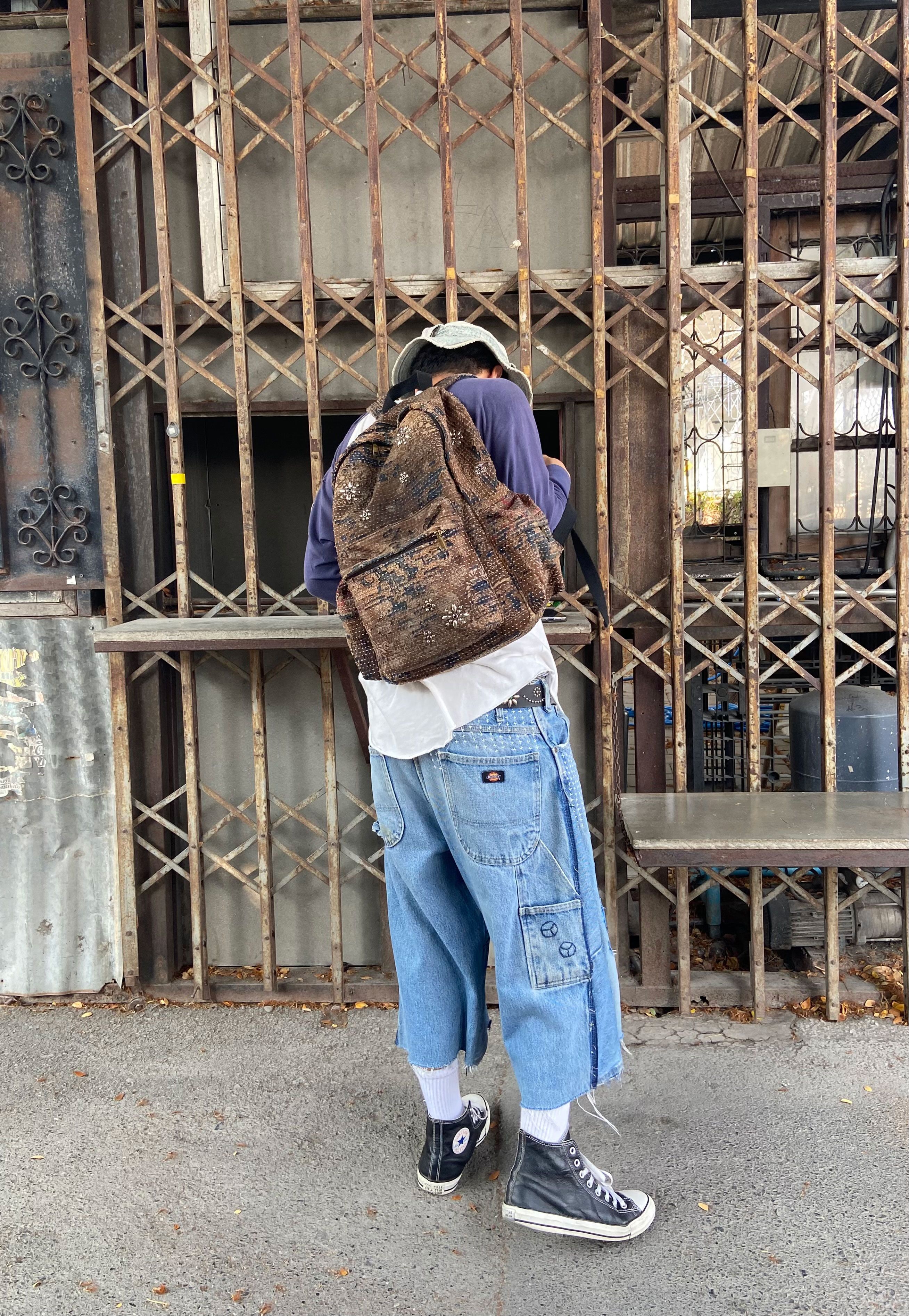 Japanese Brand Vintage Boro Patchwork DICKIES Carpenter Size US 36 / EU 52 - 13 Thumbnail