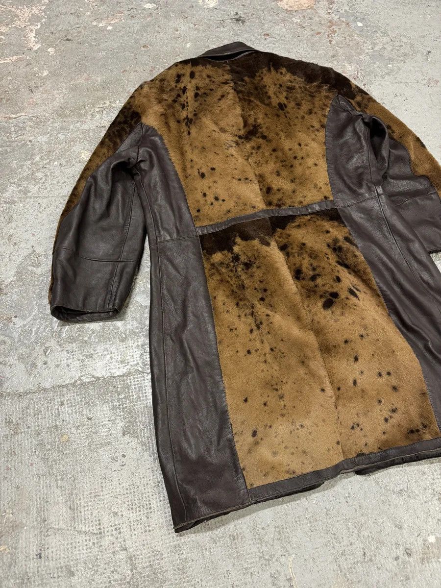 Dolce & Gabbana 2000s Dolce & Gabbana Pony Hair Cow Leather Trench Coat Size US M / EU 48-50 / 2 - 8 Thumbnail