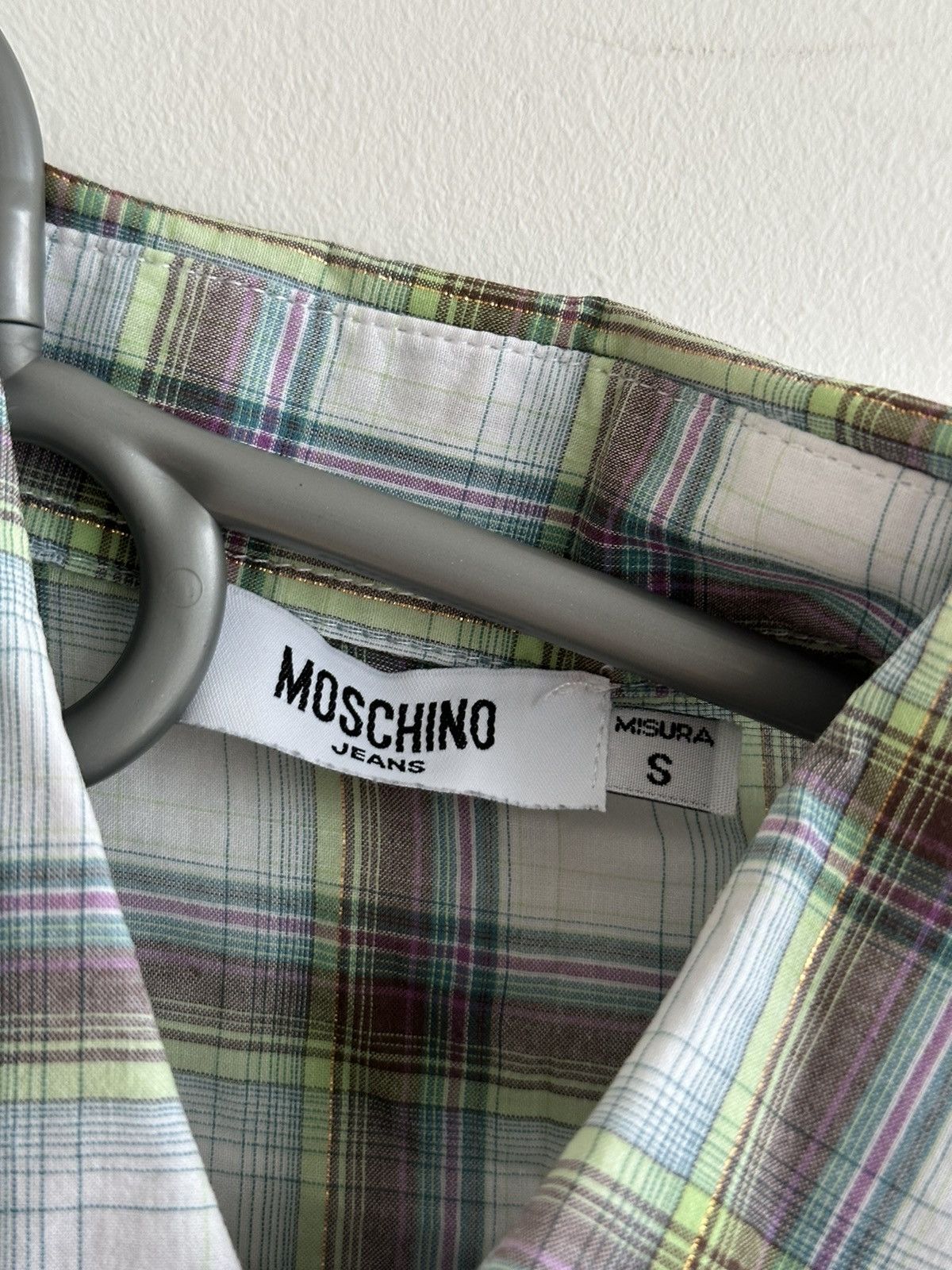 Moschino Moschino Jeans Short Sleeve Multi Shirt Button Logo Size S Size US S / EU 44-46 / 1 - 7 Thumbnail