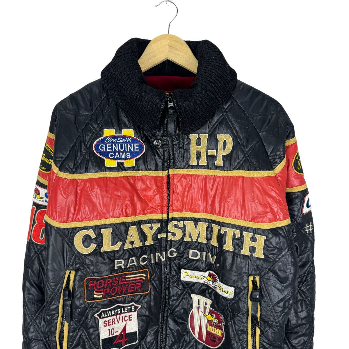 Other 🔥CLAY SMITH RACING CREW MOONEYES PUFFER JACKET Size US L / EU 52-54 / 3 - 3 Thumbnail