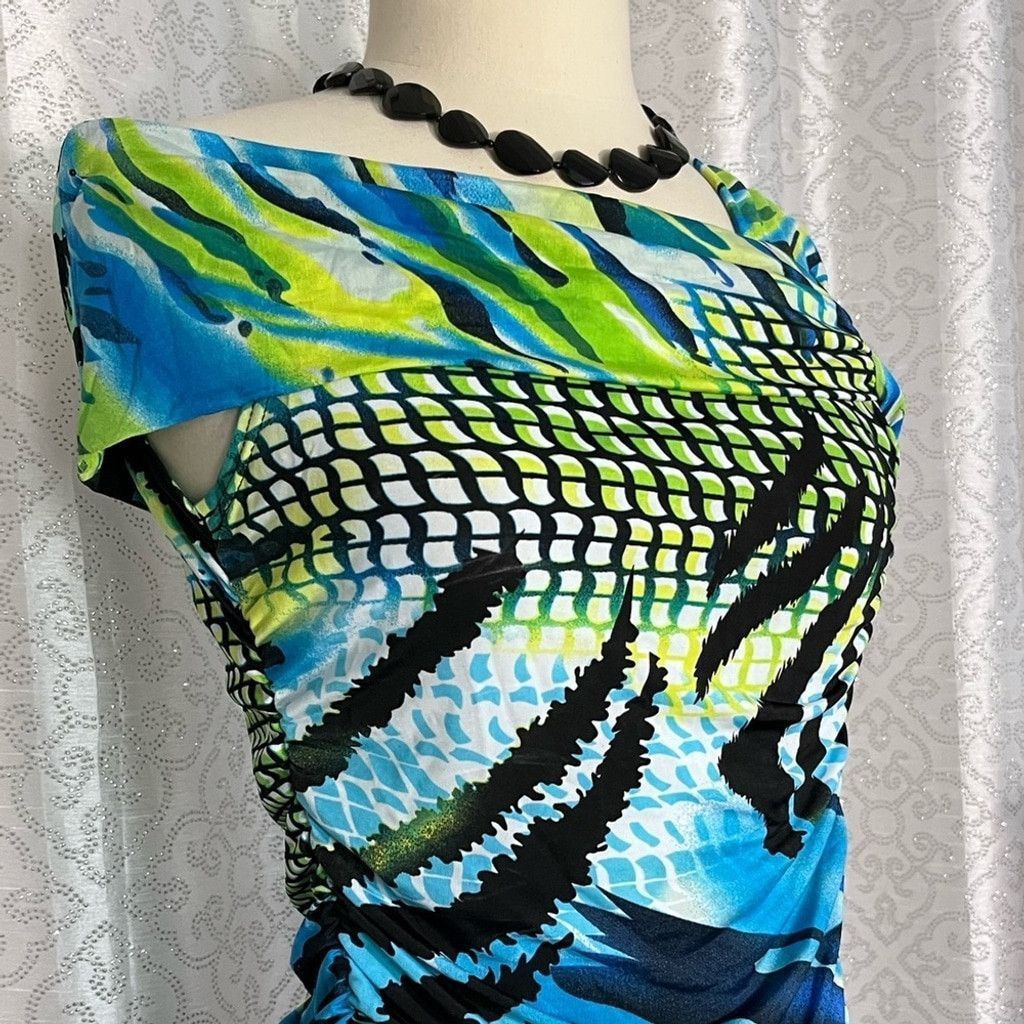 Mishka Mishca multi color off shoulder top T2 Size S / US 4 / IT 40 - 1 Thumbnail