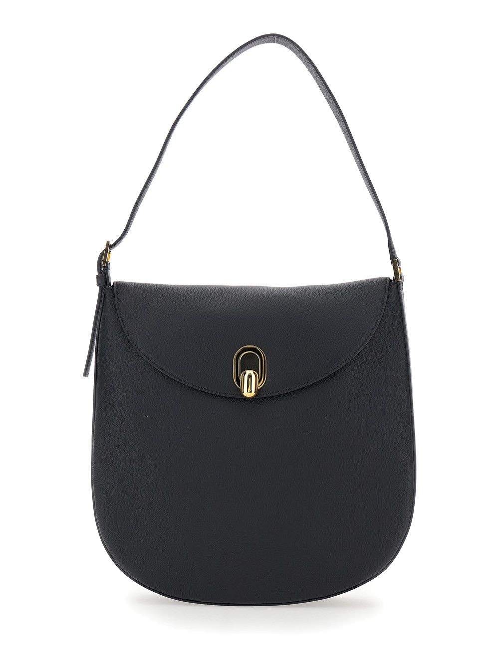 Savette Shoulder Bag 'Tondo' with Adjustable Strap and Logo Plate on the Front Size ONE SIZE - 1 Thumbnail