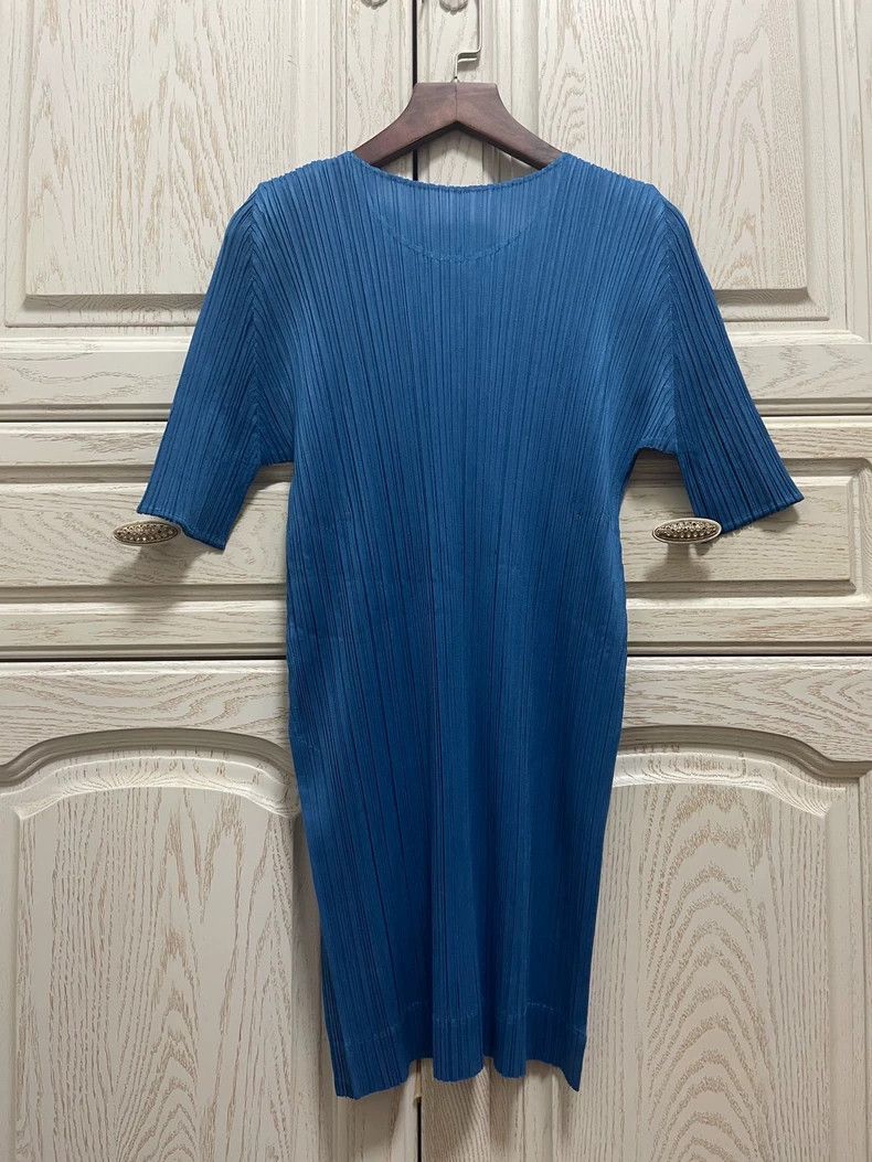 Issey Miyake issey miyake size:3 Blue short-sleeved shirt 2505-Nextarro Size XXS / US 00 / IT 34 - 4 Thumbnail