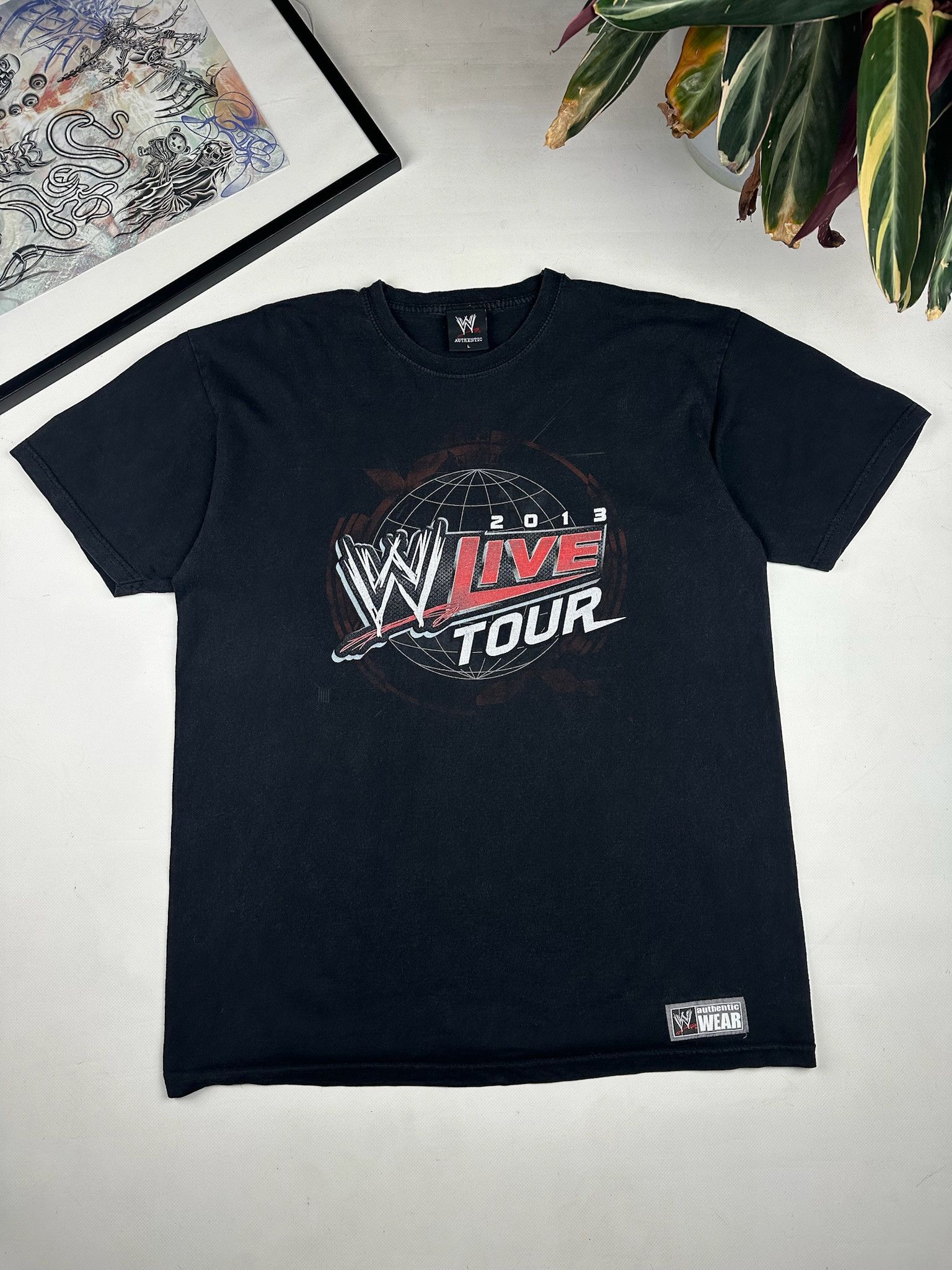 Vintage Vintage Wwe Wrestling Tour 2013 T-shirt Size US L / EU 52-54 / 3 - 1 Thumbnail
