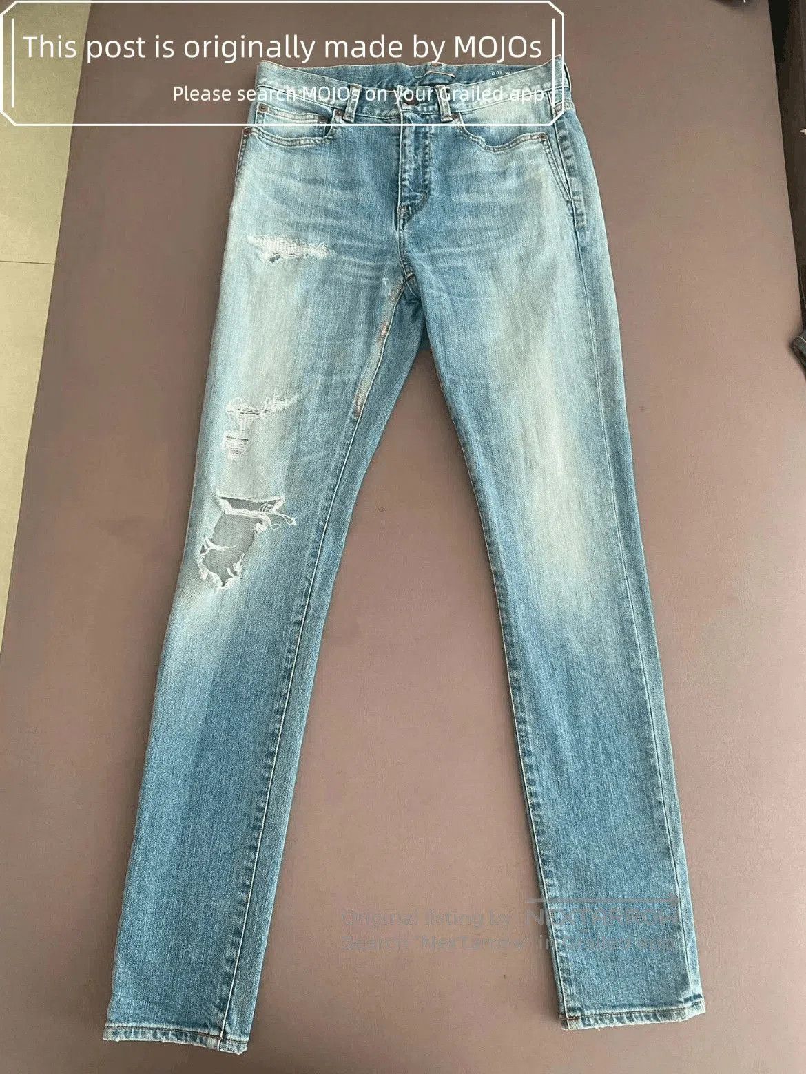 Saint Laurent Paris Sz 28 Saint Laurent Paris 18SS One Side Destory D05 Denim. Size US 28 / EU 44 - 1 Thumbnail
