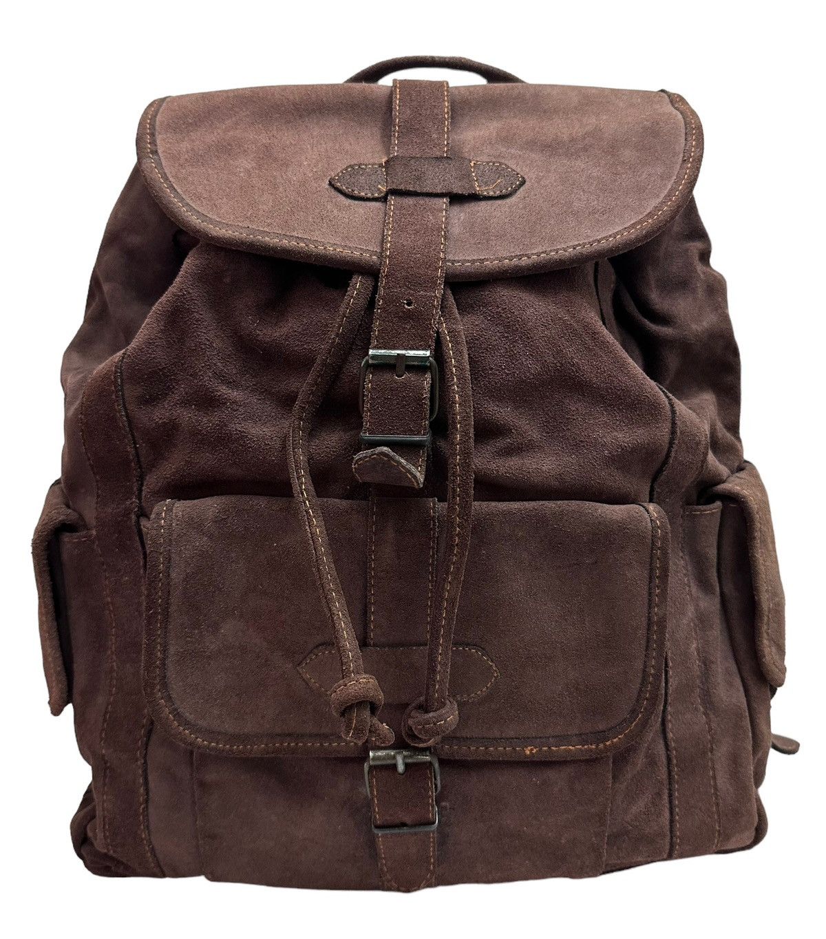 RARE ‼️ Vintage Leather Suede Tactical Utility Backpack