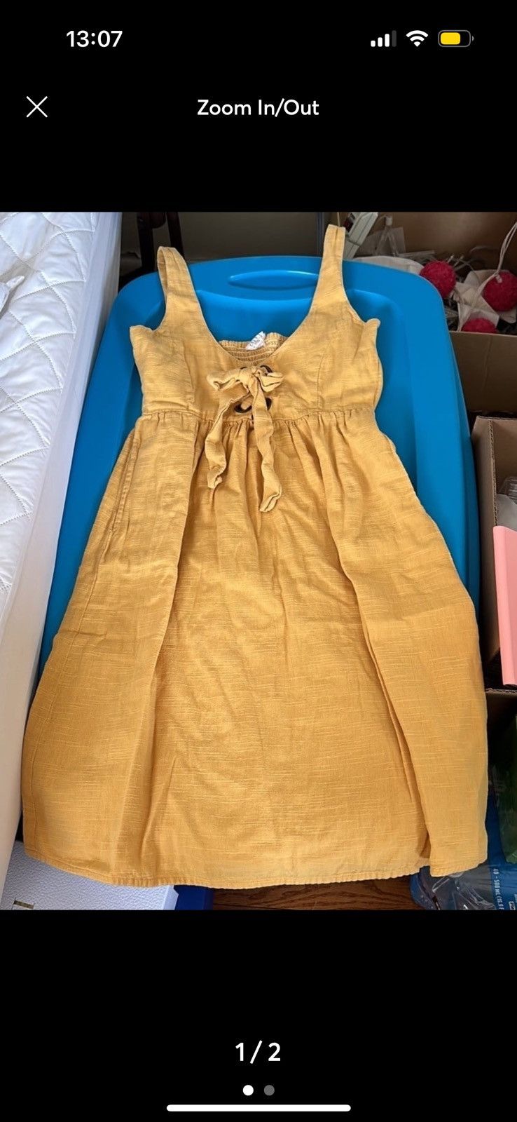 Anthropologie anthropologie yellow dress Size XS / US 0-2 / IT 36-38 - 1 Thumbnail