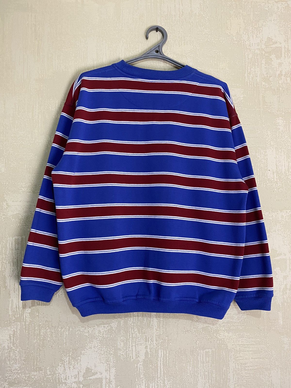 Reebok × Vintage Vintage Reebok Striped Big Logo Sweatshirt Size US M / EU 48-50 / 2 - 4 Thumbnail