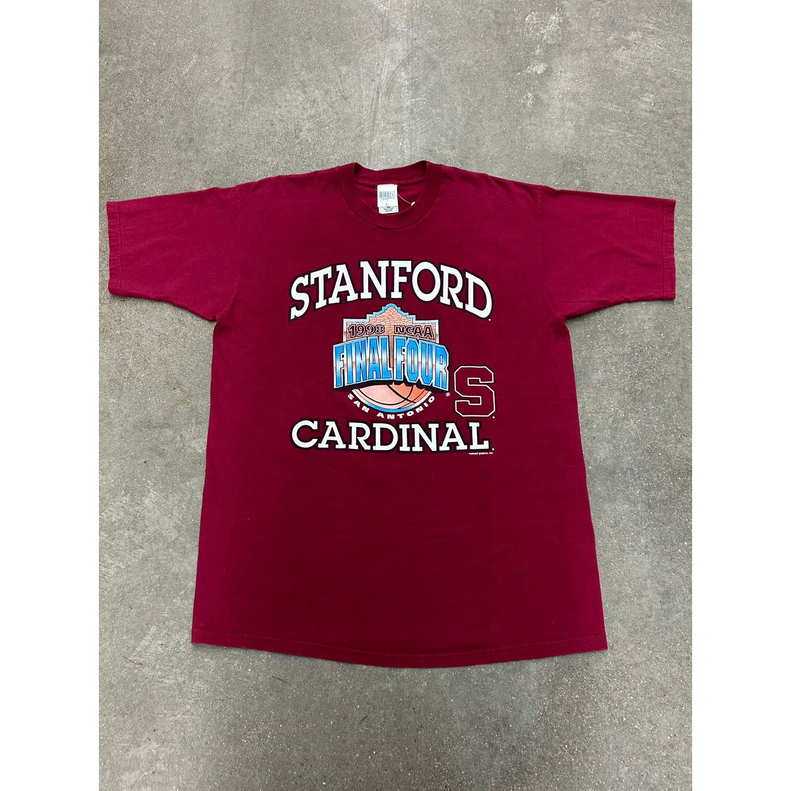 Vintage Vintage 1998 Stanford Basketball Final Four T-Shirt size XL Size US XL / EU 56 / 4 - 1 Thumbnail