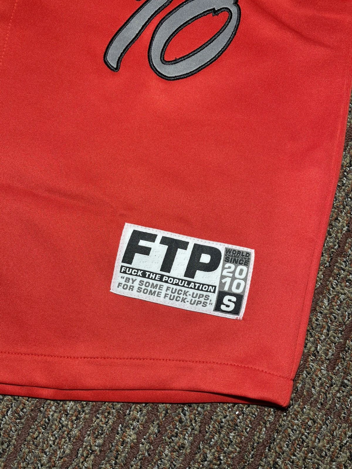 Fuck The Population FTP Script Baseball Jersey (Small) Size US S / EU 44-46 / 1 - 4 Thumbnail