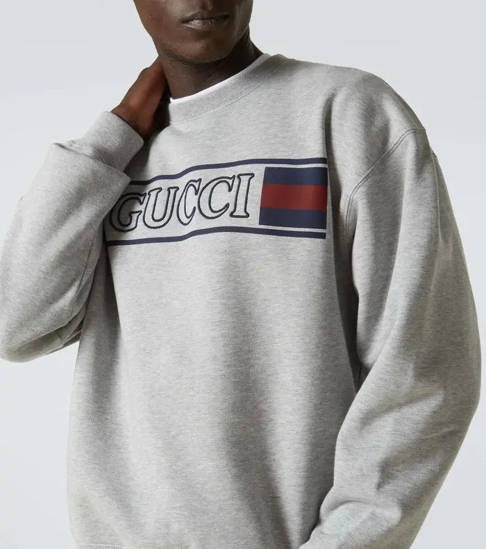 Gucci oc11z0226 Cotton Jersey Sweatshirt With Embroidery Gray Size US XS / EU 42 / 0 - 7 Thumbnail