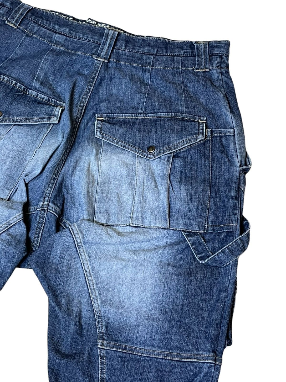 PPFM SICK🔥JAPANESE BRAND PPFM DROP CROTCH MULTIPOCKET JEANS Size US 33 - 7 Thumbnail