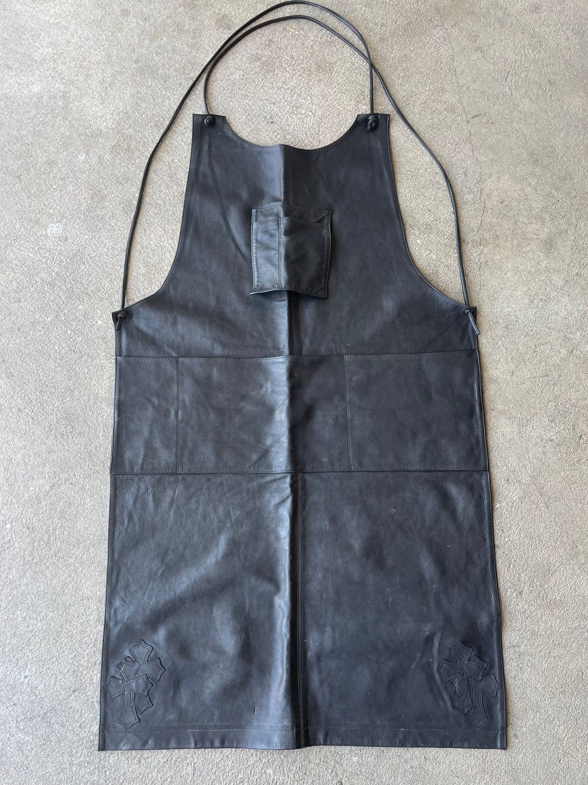 Chrome Hearts Chrome Hearts Cross Patch Leather Apron Size ONE SIZE - 1 Thumbnail