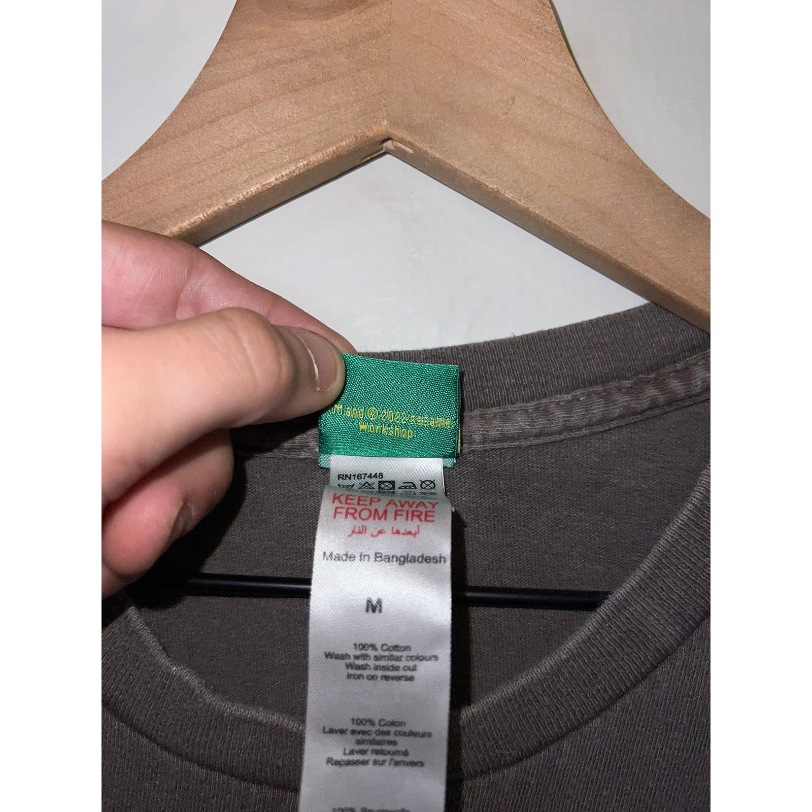 City Streets Sesame Street Raised On The Streets Shirt Gray Tee M Medium Size US M / EU 48-50 / 2 - 6 Thumbnail