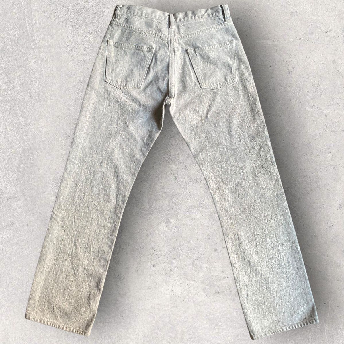 Maison Margiela Margiela White Painted Denim Size 28" / US 6 / IT 42 - 4 Thumbnail