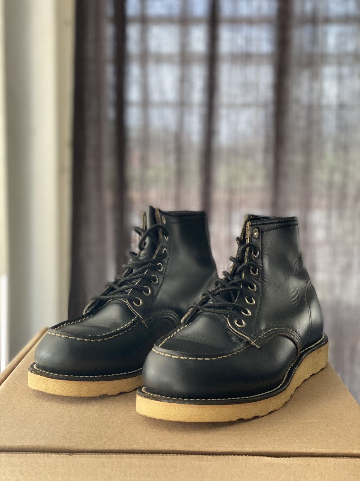 Leather × Red Wing Vintage 90s Red Wing USA 8179 moc toe s Size US 5 / EU 37 - 2 Thumbnail