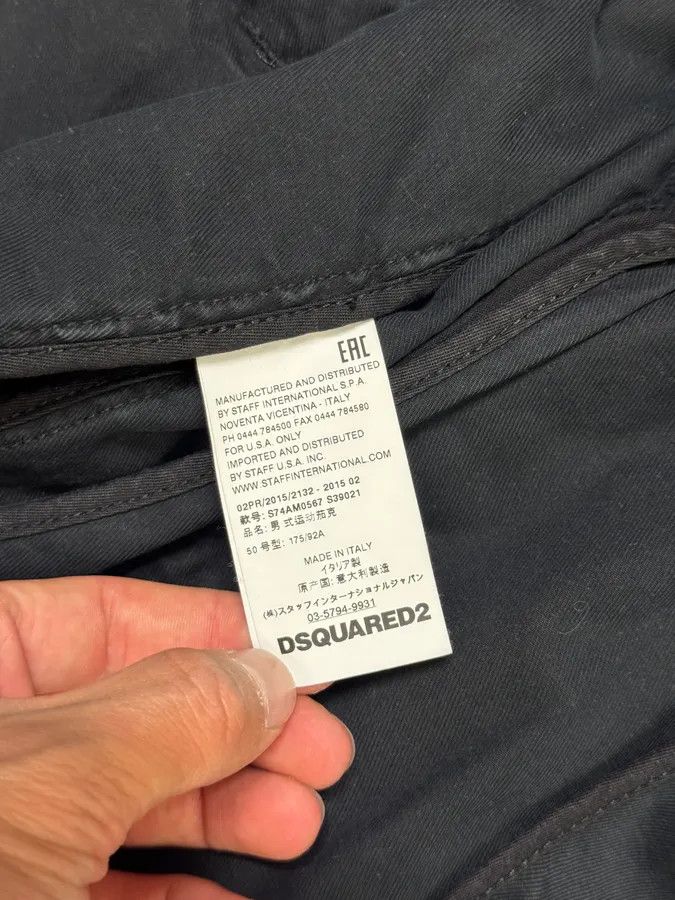 Dsquared2 AW2015 Dsquared2 Waxed Black Trucker Jacket Size US M / EU 48-50 / 2 - 9 Thumbnail
