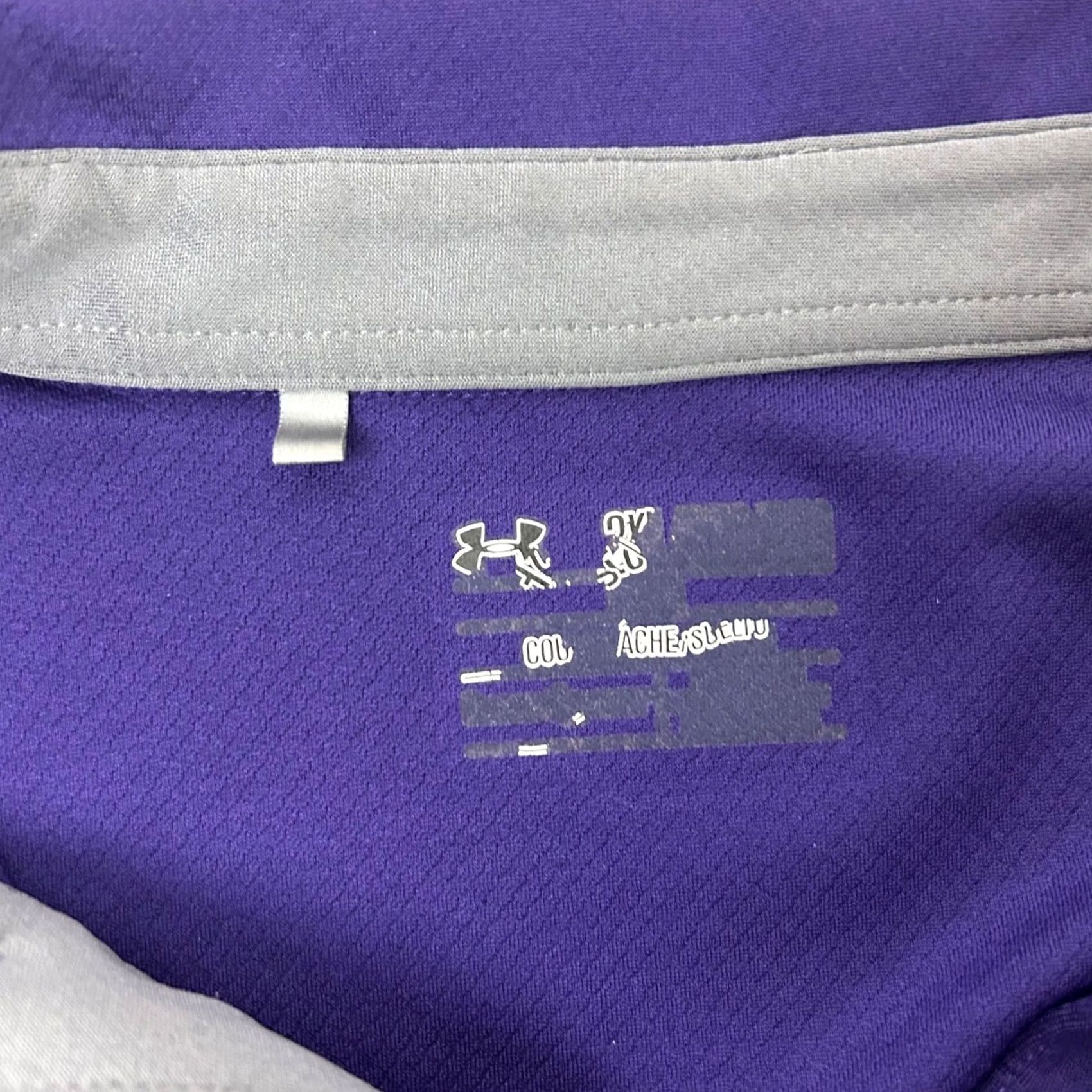 Under Armour Under Armour Men's XXL Purple HeatGear Short Sleeve Athletic Polo - 1249072 Size US XXL / EU 58 / 5 - 4 Thumbnail