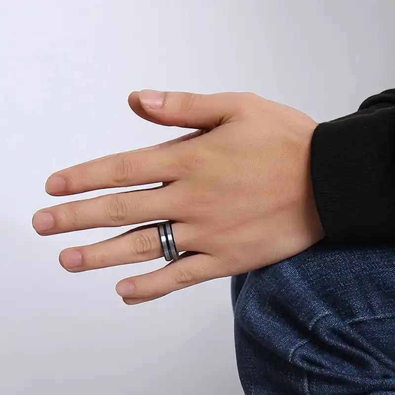 Other Thin Blue Line Tungsten Ring Size ONE SIZE - 3 Thumbnail