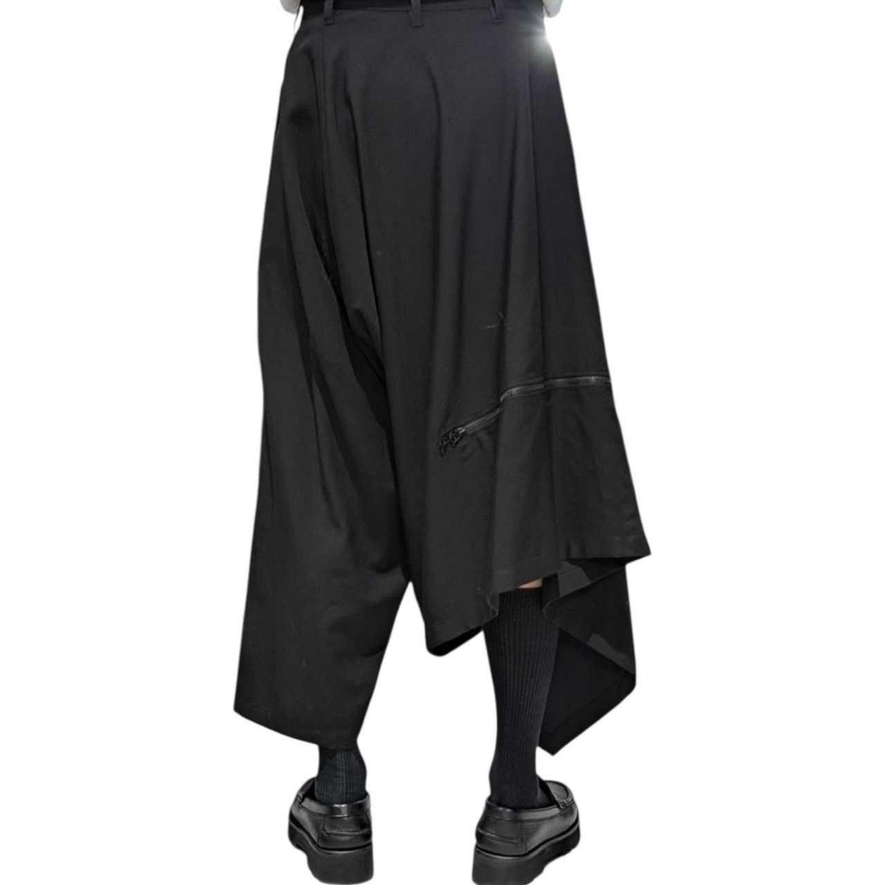 Yohji Yamamoto B Yohji Yamamoto - Zip Design Asymmetrical Pants Size US 32 / EU 48 - 2 Thumbnail